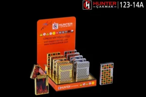 Toptan Hunter Metal Çakmak – 123-14A Model, 12’li Paket ürünü